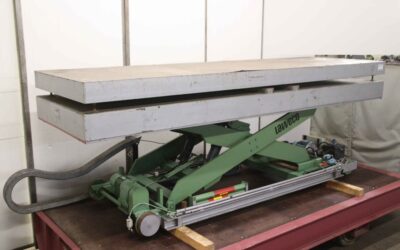 Alternative view of Scherenhubtisch mit Wiegeeinheit von LAWECO - Traglast 2000 kg  4000 x 1420 mm