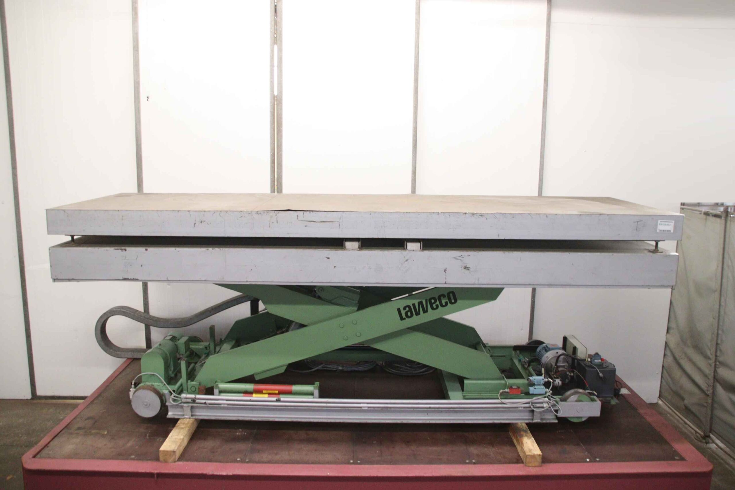 Scherenhubtisch mit Wiegeeinheit von LAWECO - Traglast 2000 kg 4000 x 1420 mm – Bild 3