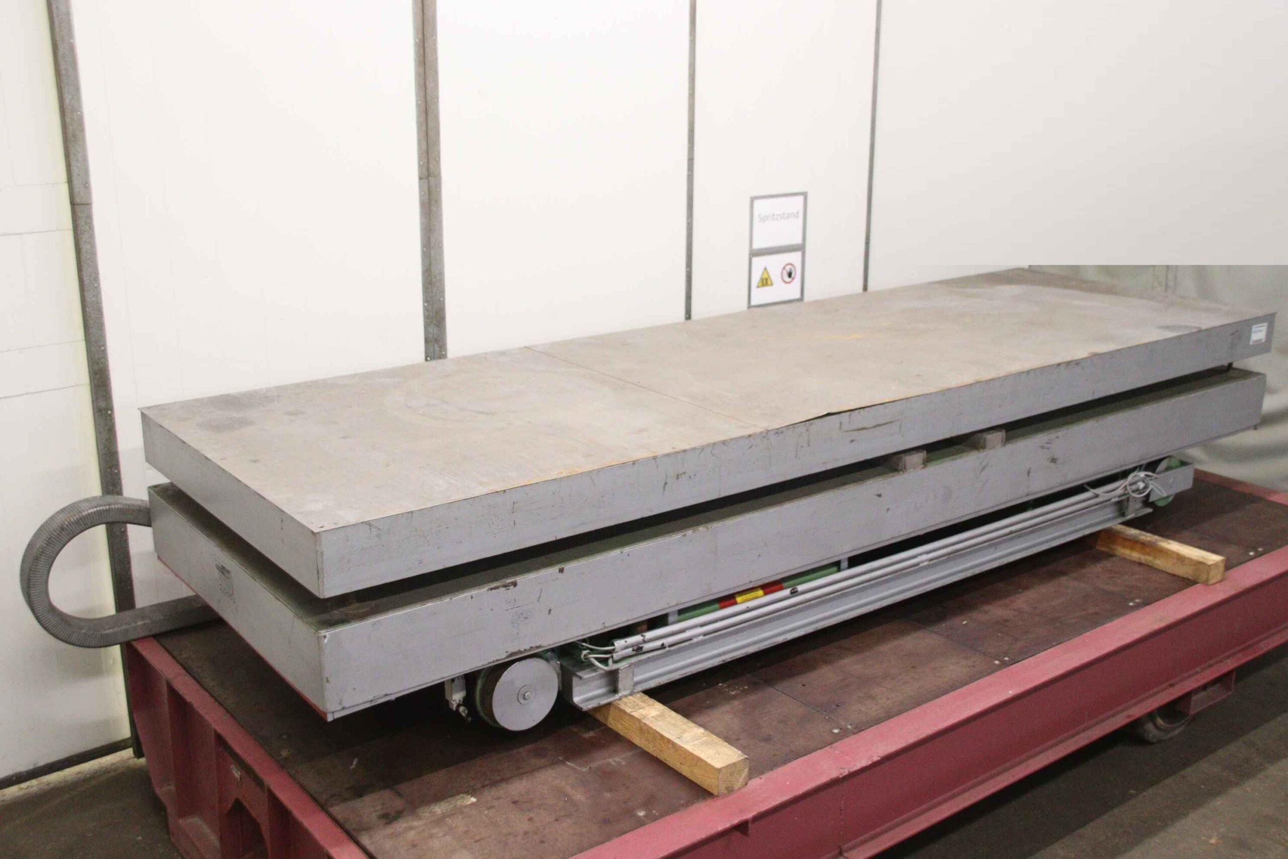 Scherenhubtisch mit Wiegeeinheit von LAWECO - Traglast 2000 kg 4000 x 1420 mm – Bild 6