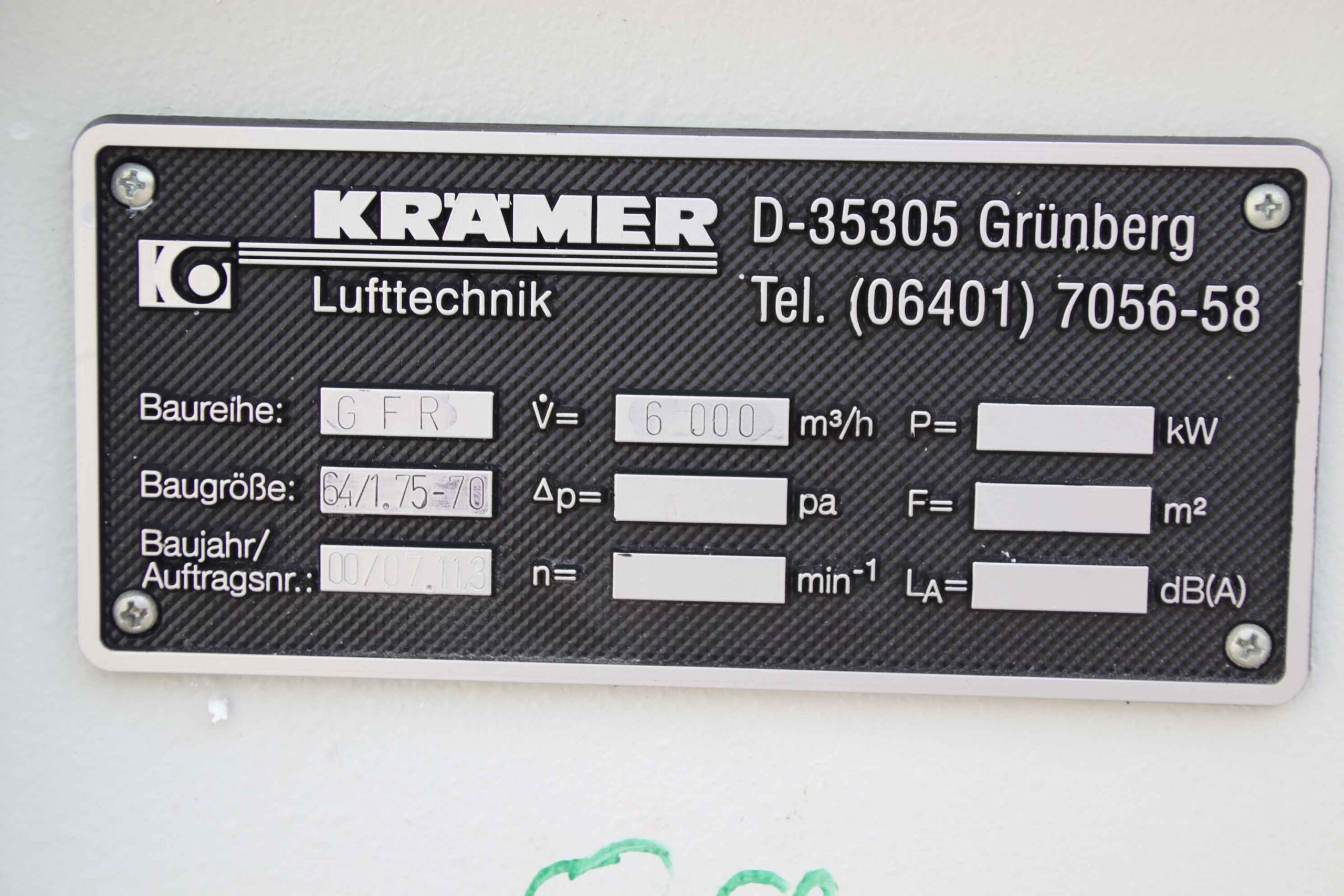 Filteranlage Absauganlage von Krämer - GFR 64/1.75-70 – Bild 7