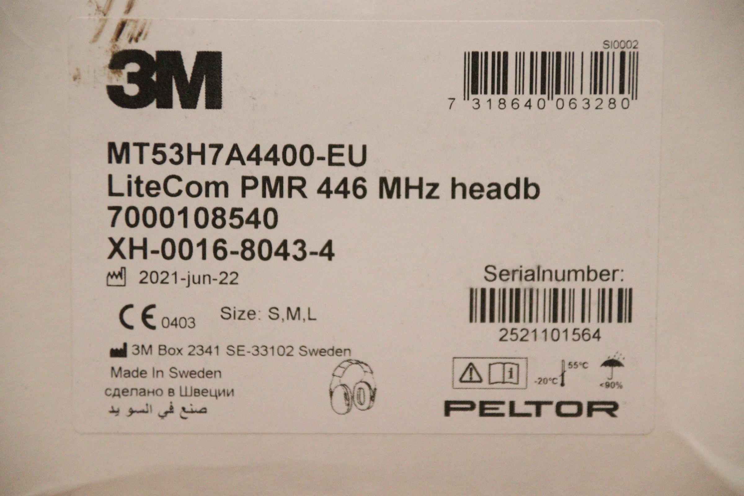 Gehörschutz mit Funkgerät von 3M Peltor - MT53H7A4400-EU LiteCom PMR446 – Bild 6