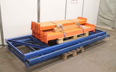 Alternative view of Palettenregal von unbekannt - Feldbreite 1800 mm / 2 Felder / Höhe 3200 mm