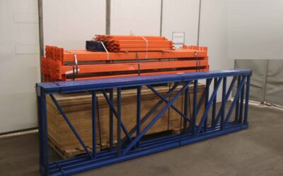 Alternative view of Palettenregal mit Lagerböden von unbekannt - Feldbreite 2680 mm / 2 Felder / Höhe 3780 mm