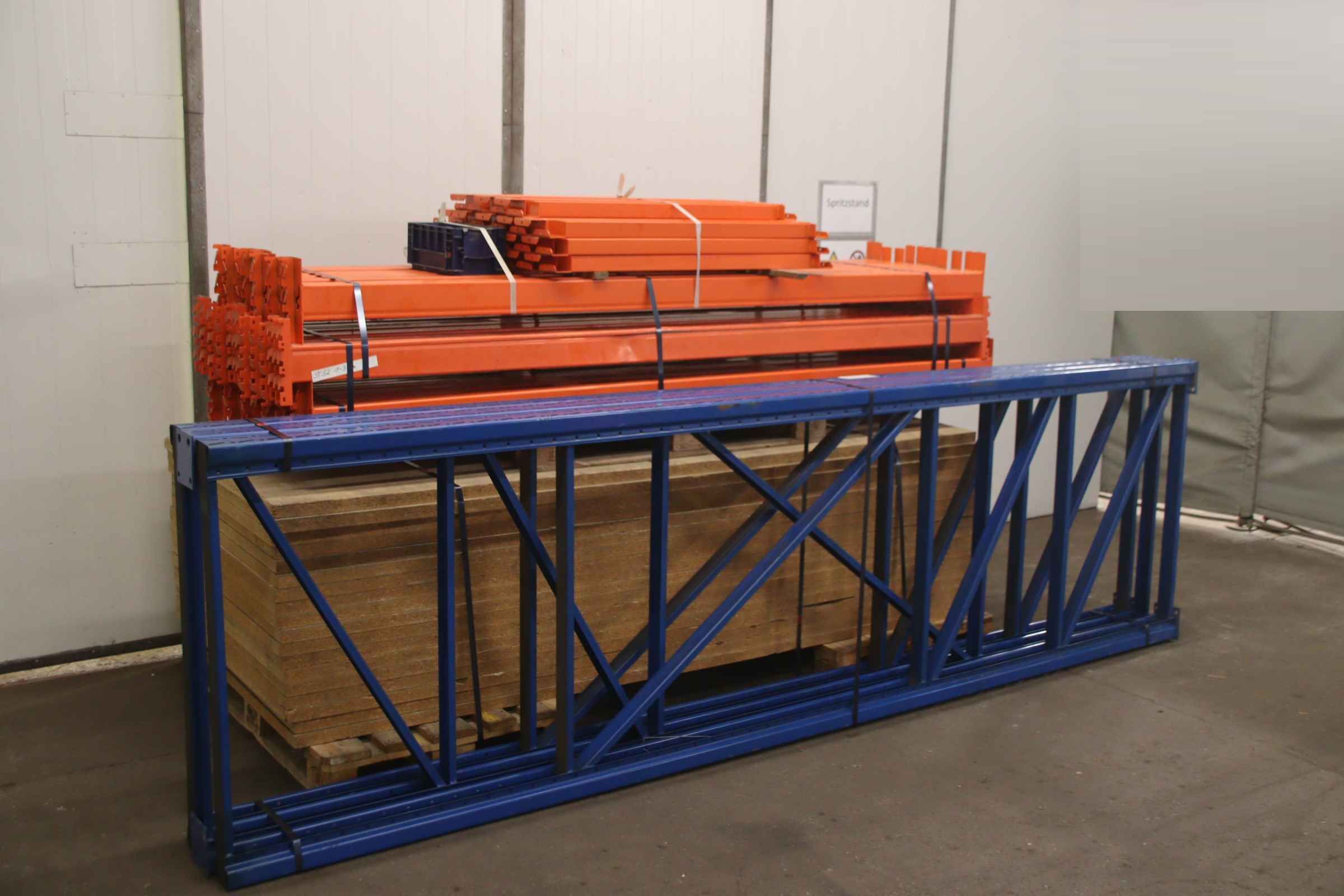 Palettenregal mit Lagerböden von unbekannt - Feldbreite 2680 mm / 2 Felder / Höhe 3780 mm – Bild 2