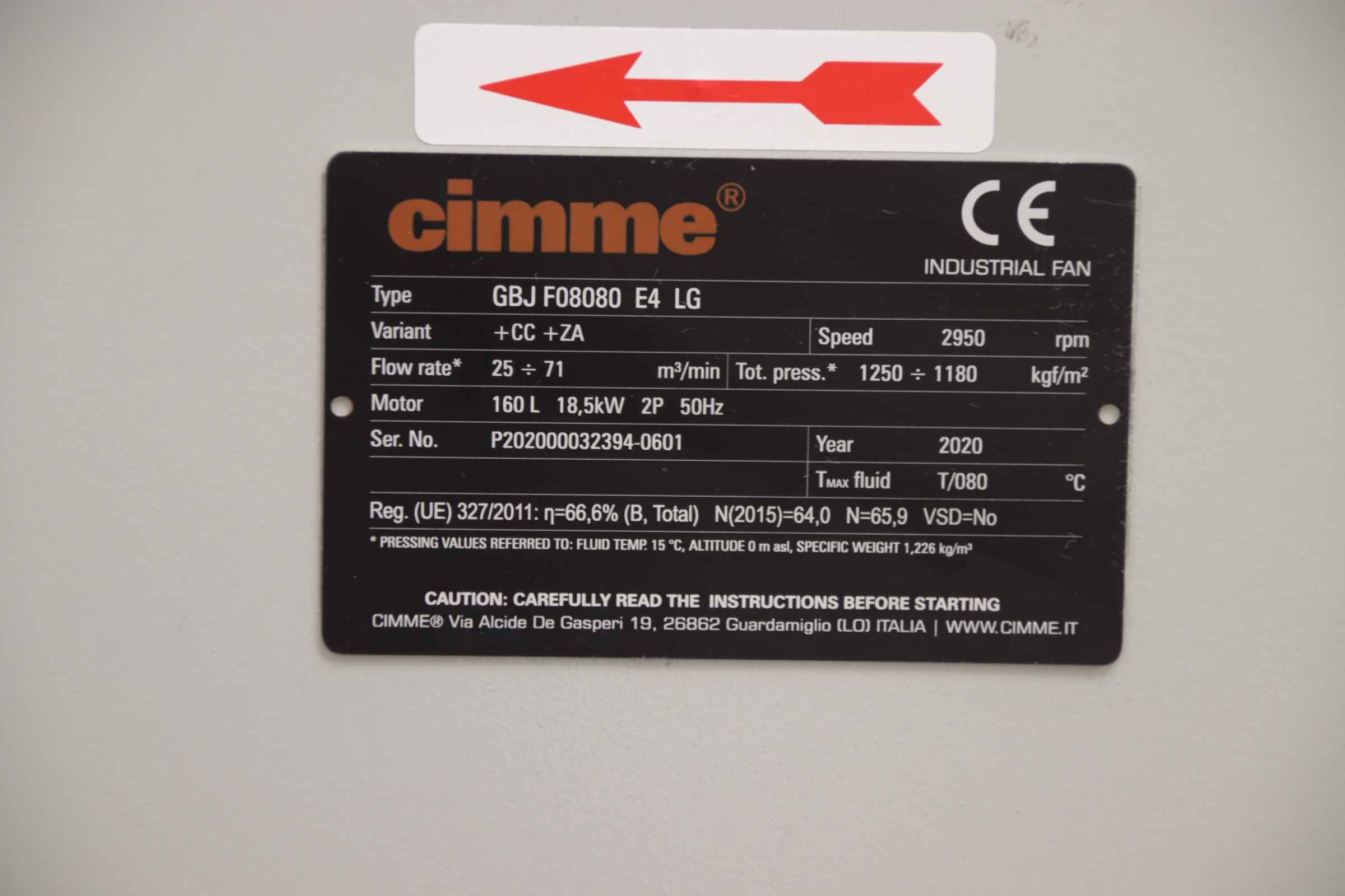 Druckgebläse 18,5 kW von cimme - GBJ F08080 E4 LG – Bild 5