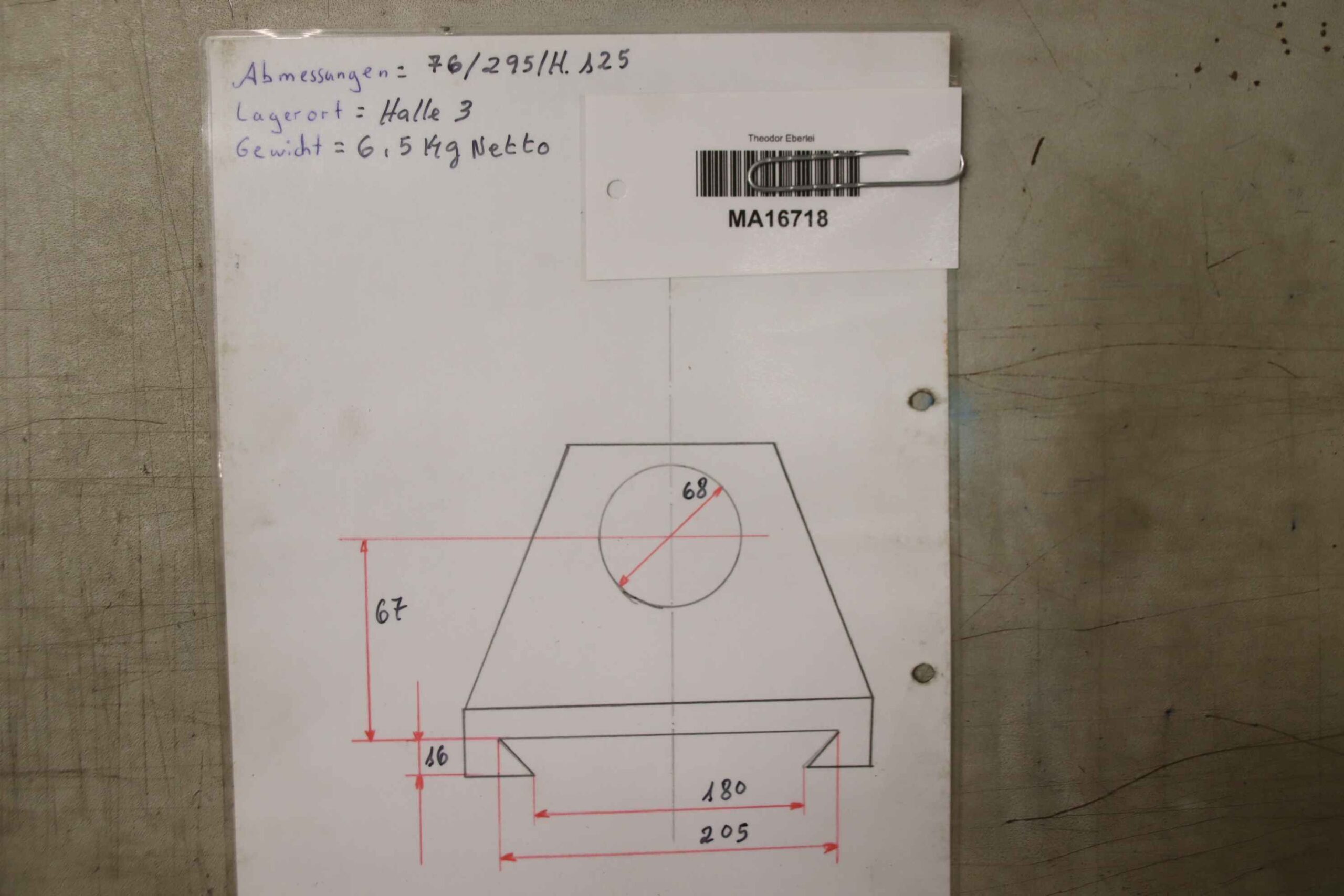 Gegenlager von WMW - Bohrung 68 mm – Bild 6