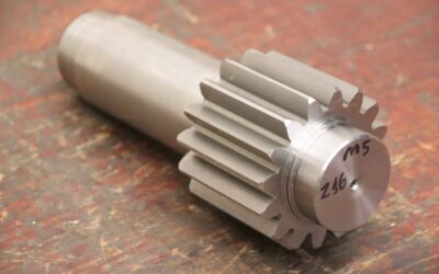 Alternative view of Zahnradwelle von unbekannt - Ø 95 x 243 mm / 22 Zähne