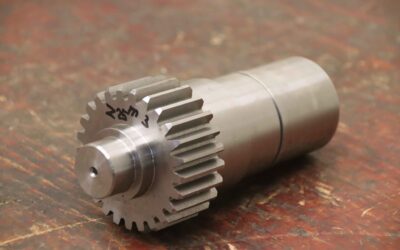 Zahnradwelle von unbekannt - Ø 81 x 175 mm / 25 Zähne / Modul 3