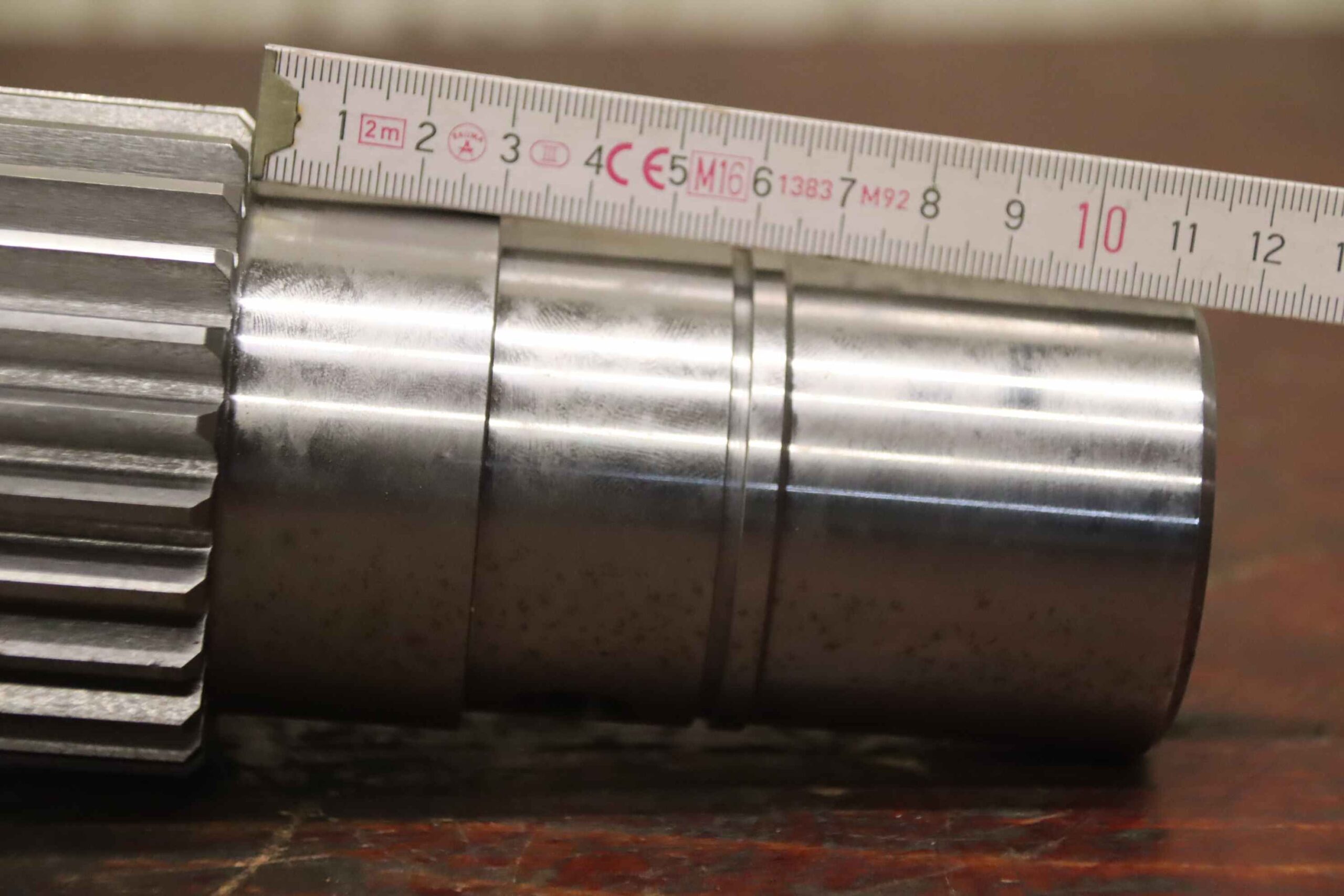 Zahnradwelle von unbekannt - Ø 81 x 175 mm / 25 Zähne / Modul 3 – Bild 6