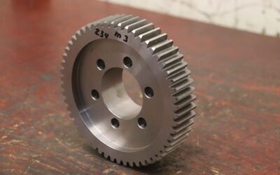 Zahnradwelle von unbekannt - Ø 168 x 55 mm / 54 Zähne / Modul 3