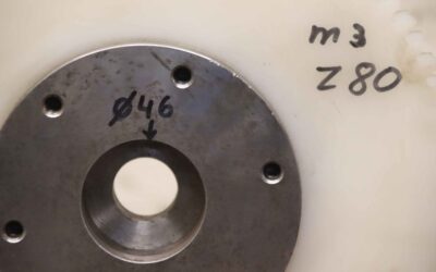 Zahnradwelle von unbekannt - Ø 246 x40 mm / 80 Zähne / Modul 3 – Bild 6
