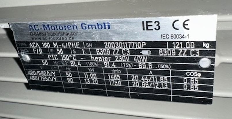 Axial Ventilator 11 kW 1400 U/min Edelstahl von Ferrari - EF 905/I 4S/B A24 – Bild 5