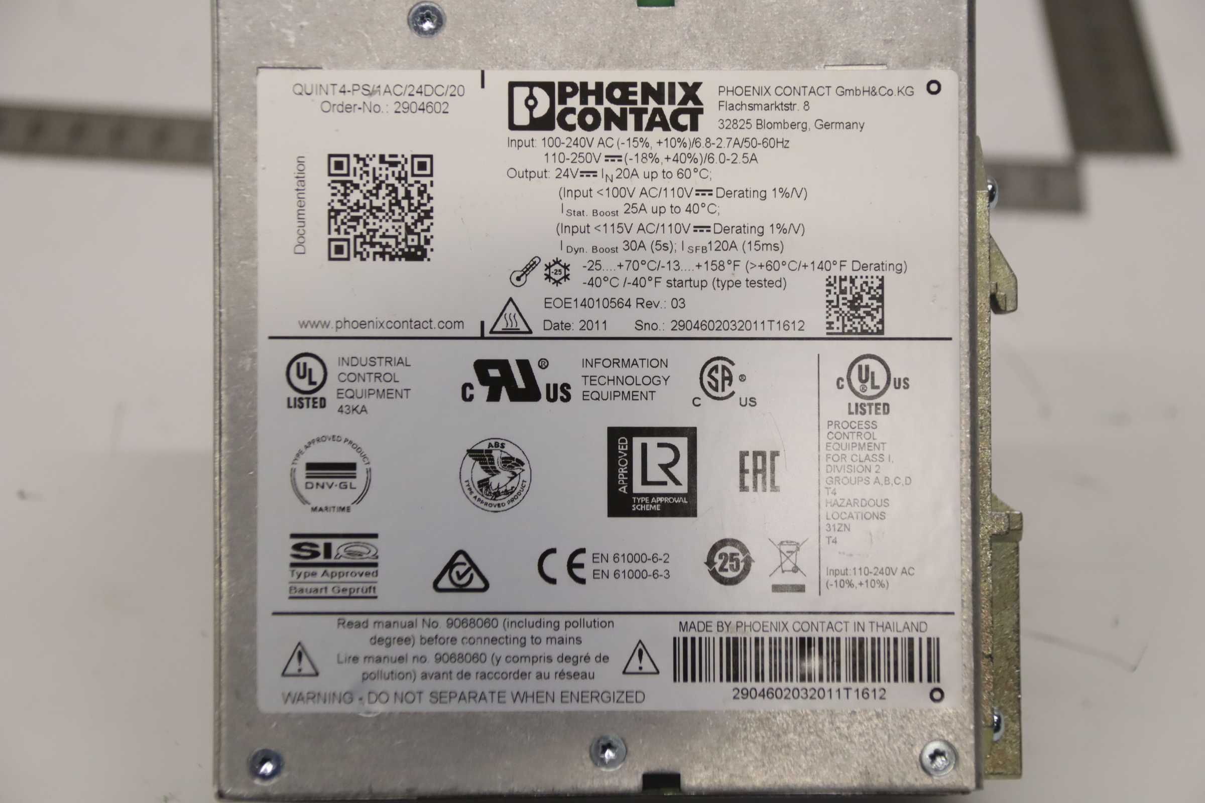 Netzteil Stromversorgung von Phoenix Contact - QUINT4-PS/1AC/24DC/20 – Bild 4