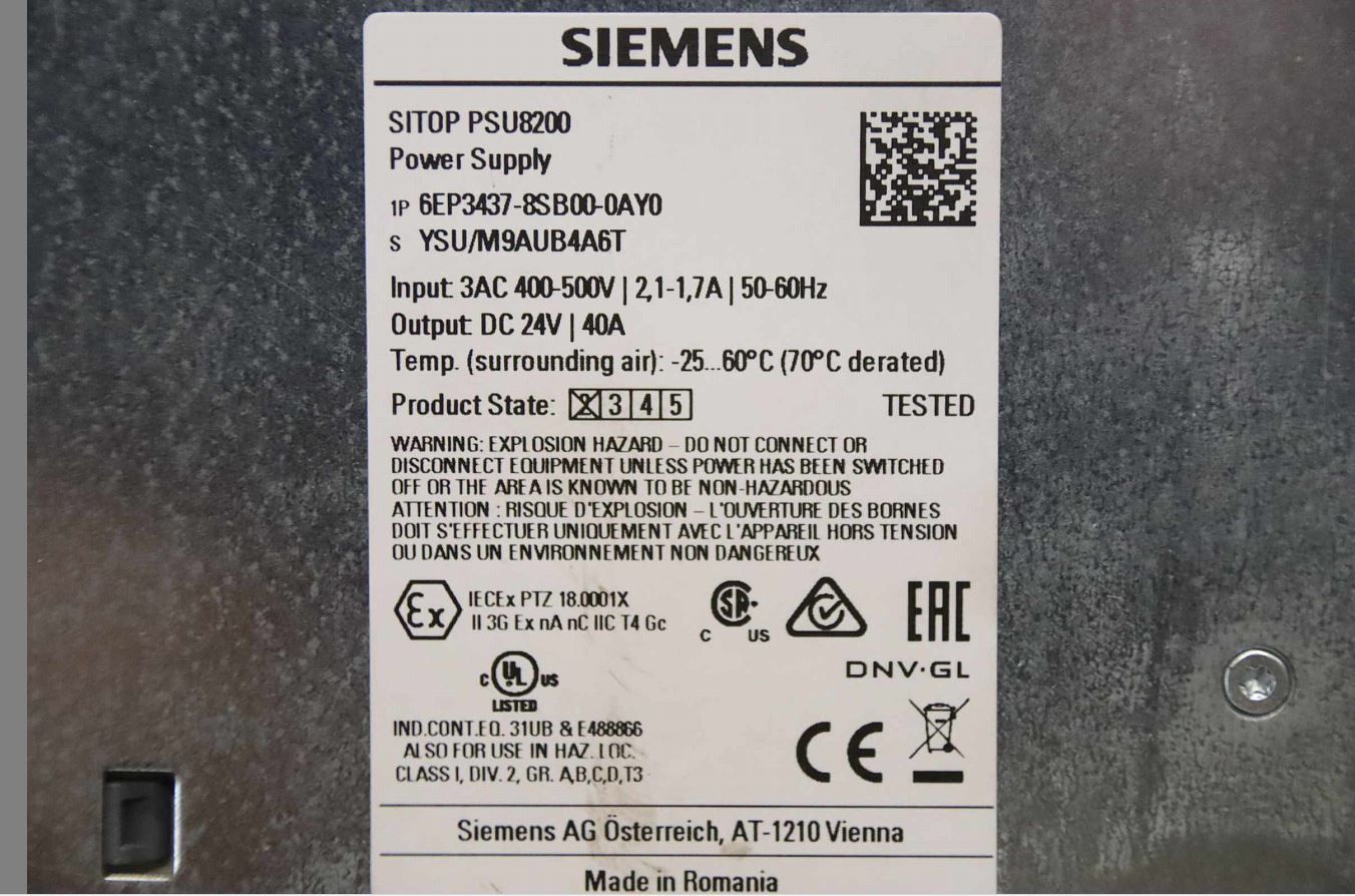 Stromversorgung von Siemens - SITOP PSU8200 6EP3437-8SB00-0AY0 – Bild 4