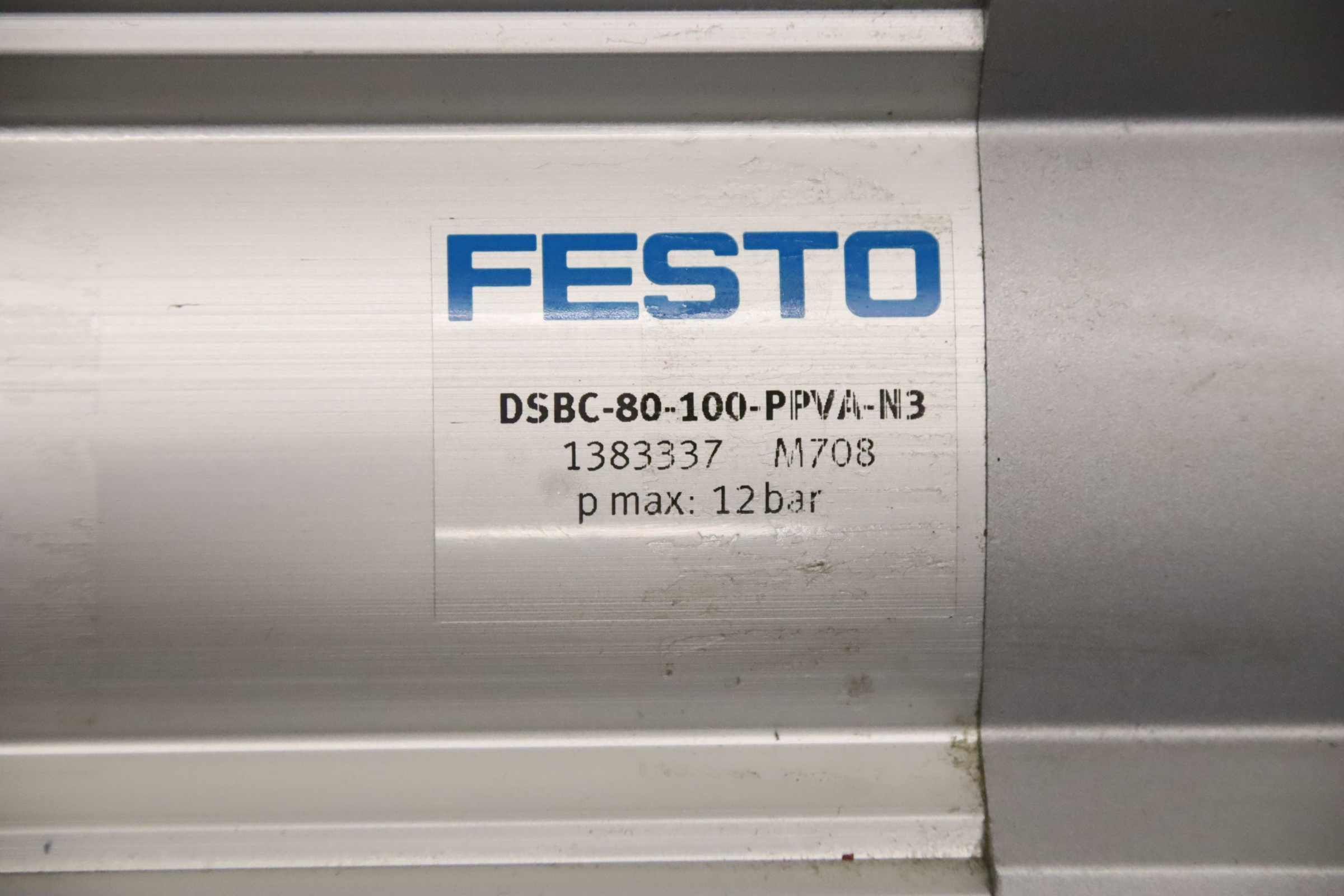 Pneumatikzylinder von Festo - DSBC-80-100-PPVA-N3 Hub 100 mm – Bild 4