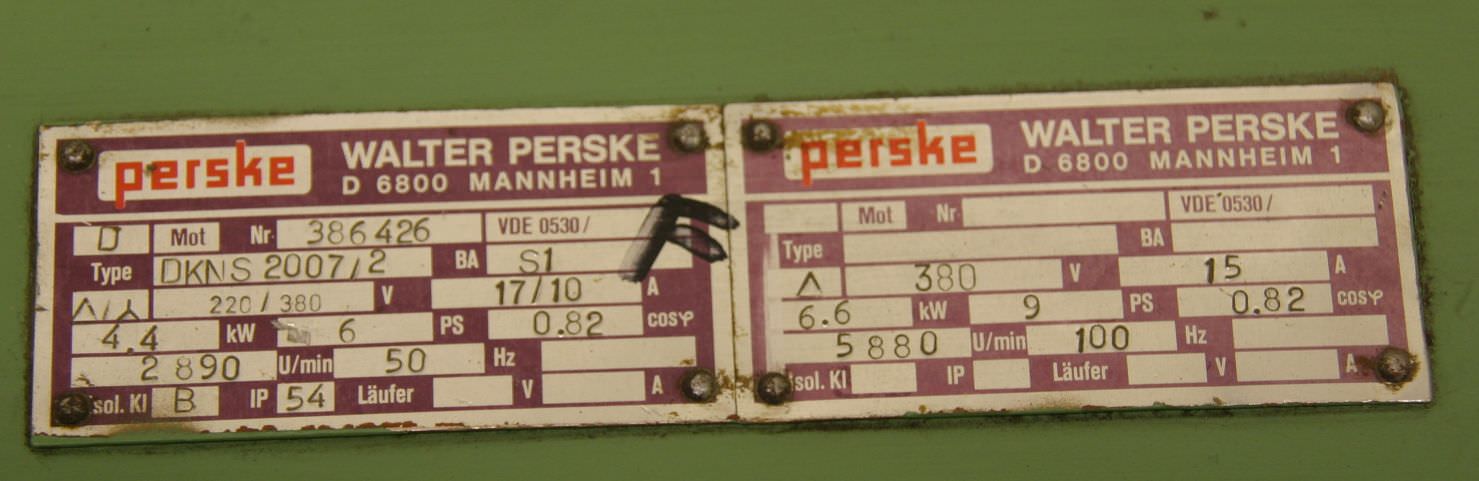 Fräsmotor für Kantenbearbeitungsmaschinen von Perske - DKNS2007/2 – Bild 4