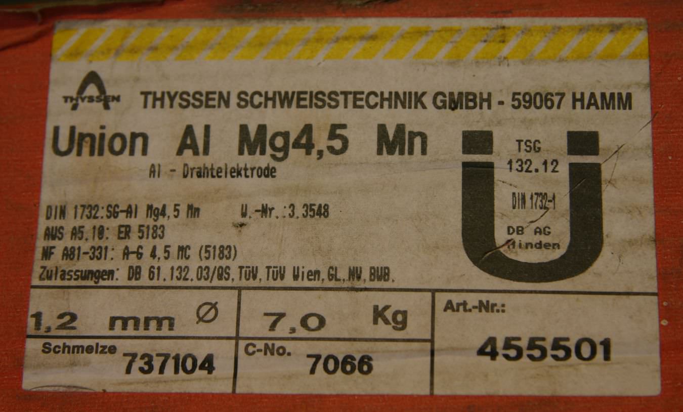 Schweißdraht 1,2 mm Gewicht 7 kg/Rolle von Elisental - SG-AlMg5 – Bild 15