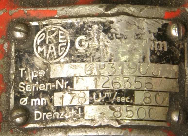 pneumatischer Winkelschleifer von PREMAG - GP3190G – Bild 5