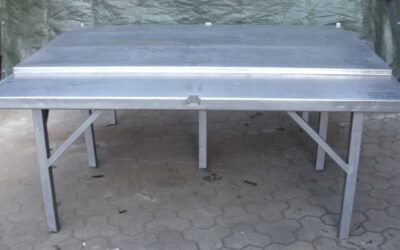 Alternative view of Edelstahltisch doppelt von unbekannt - Typ 2000/1800