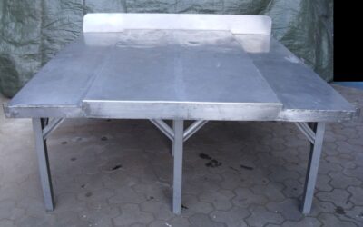 Alternative view of Edelstahltisch doppelt von unbekannt - Typ 2000x1800