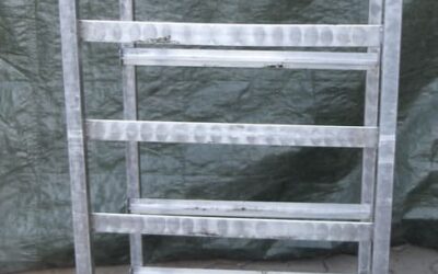 Alternative view of Lebensmittelregal von Edelstahl - Typ 600/5500/1450