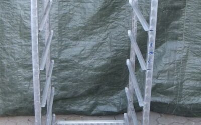 Lebensmittelregal von Edelstahl - Typ 600/5500/1450