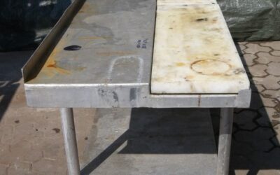 Alternative view of Aluminiumtisch von Aluminium - Typ 1800/700