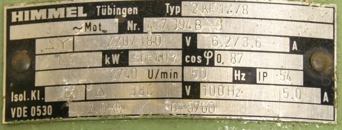 Fräsmotor für Kantenbearbeitungsmaschinen von Himmel - 2KF 12/8 – Bild 5