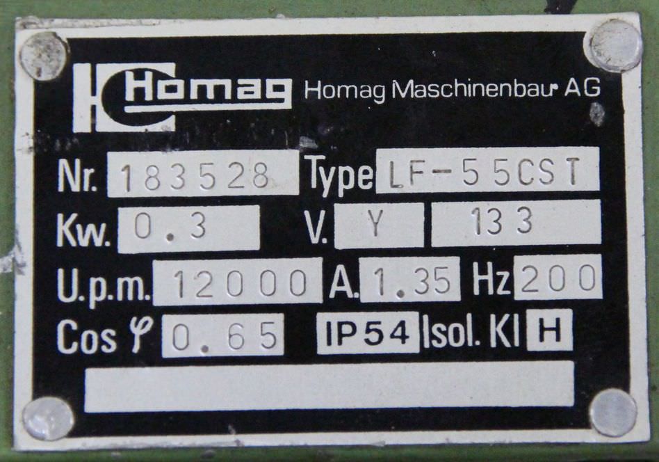Fräsmotor für Kantenbearbeitungsmaschinen von Homag - LF-55CST – Bild 6
