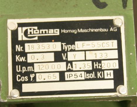 Fräsmotor für Kantenbearbeitungsmaschinen von Homag - LF-55CST – Bild 10
