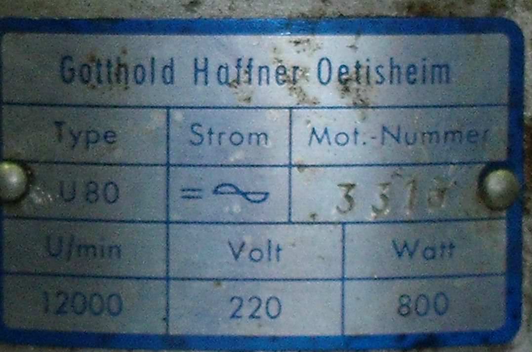 Oberfräse von Haffner - U80 – Bild 3