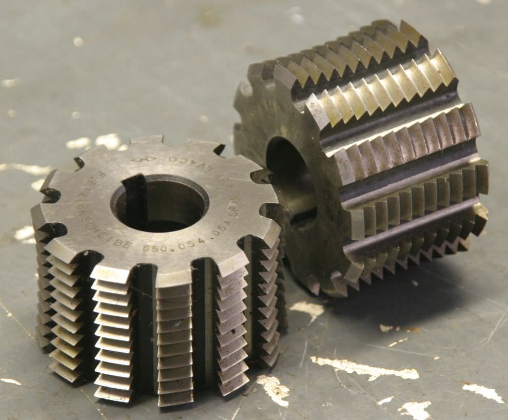 Modulfräser Wälzfräser 2 Stück von Fixierscheibe - 650.054.06A SPAN. 5° EV4CO