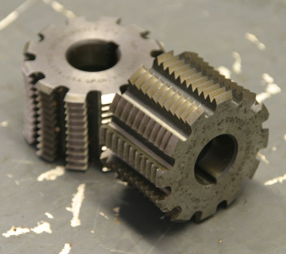 Modulfräser Wälzfräser 2 Stück von Fixierscheibe - 650.054.06A SPAN. 5° EV4CO – Bild 2