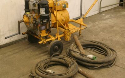 Flaschenrüttler mit 2 Flaschen von Wacker - mit Dieselmotor