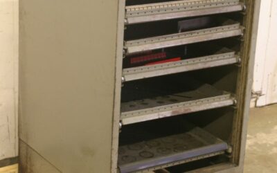 Schubladenschrank von Stahl - 550/660/H970 mm