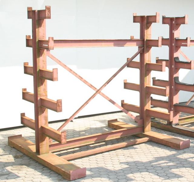 Kragarmregal von Stahl - 2,1 m Regal Hoehe 2,17 m