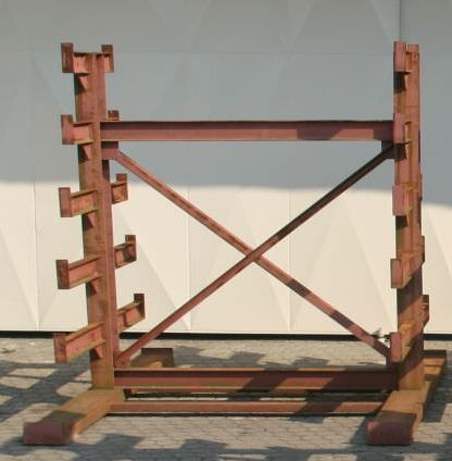 Kragarmregal von Stahl - 2,1 m Regal Hoehe 2,17 m – Bild 2