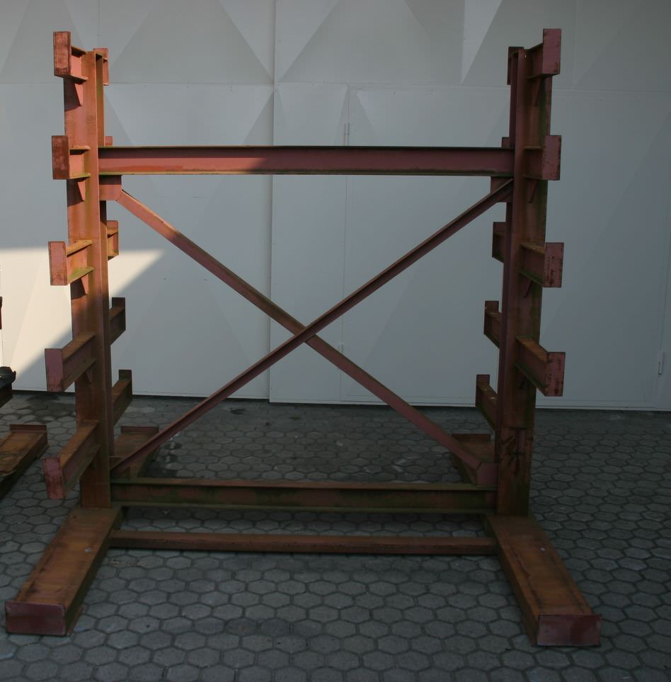 Kragarmregal von Stahl - 2,1 m Regal Hoehe 2,17 m – Bild 4