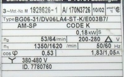 Alternative view of Getriebemotor 0,18 kW 53 U/min von BAUER - BG06-31