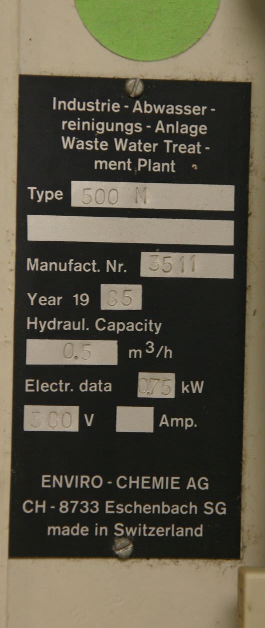 Abwasser Reinigungsanlage von ENVIRO-CHEMIE - 500 M – Bild 5