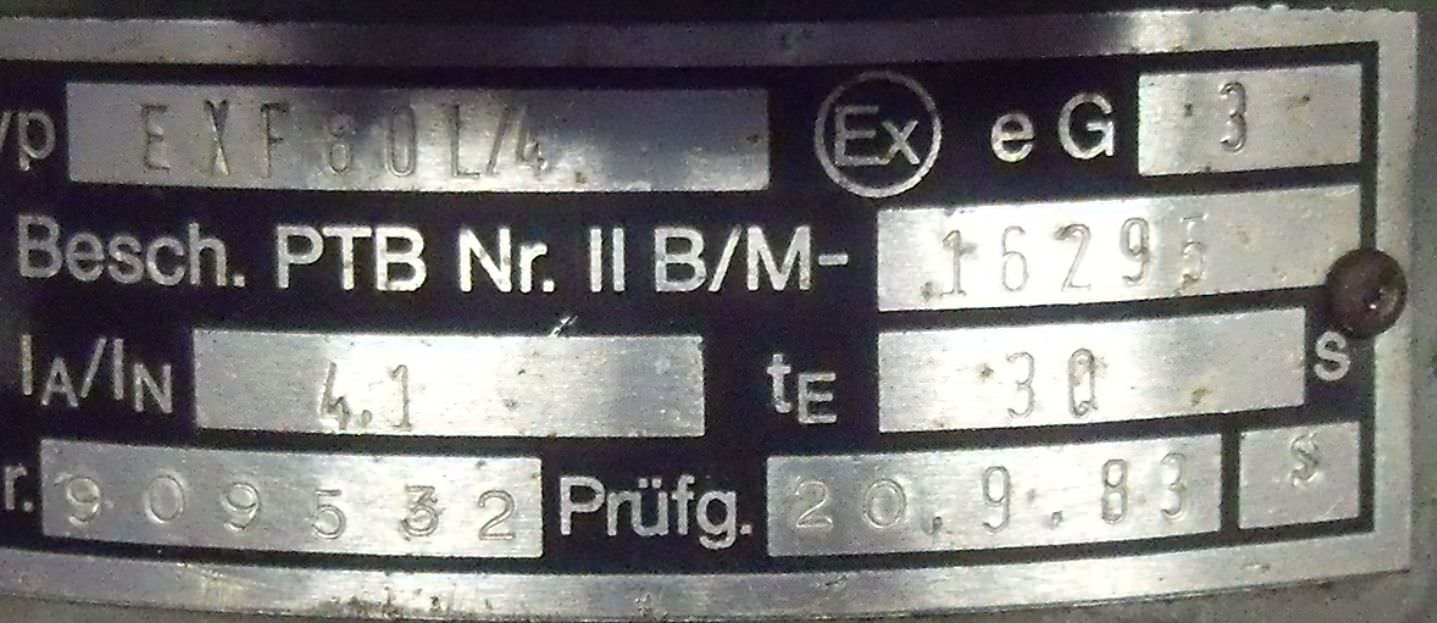 regelbarer Getriebemotor 0,75 kW 120-600 U/min von HEW - EXF 80L/4 – Bild 5