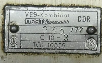 Doppelte Hydraulikpumpe von Orsta - C10-3L TGL10859 – Bild 4