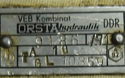 Doppelte Hydraulikpumpe von Orsta - C10-3L TGL10859 – Bild 5
