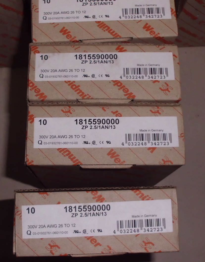 Klemmen 1240 Stück von Weidmüller - Verschiedene Typen – Bild 4