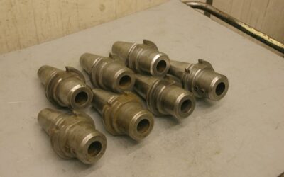 Fräsaufnahmen 7 Stück von Stahl - SK50