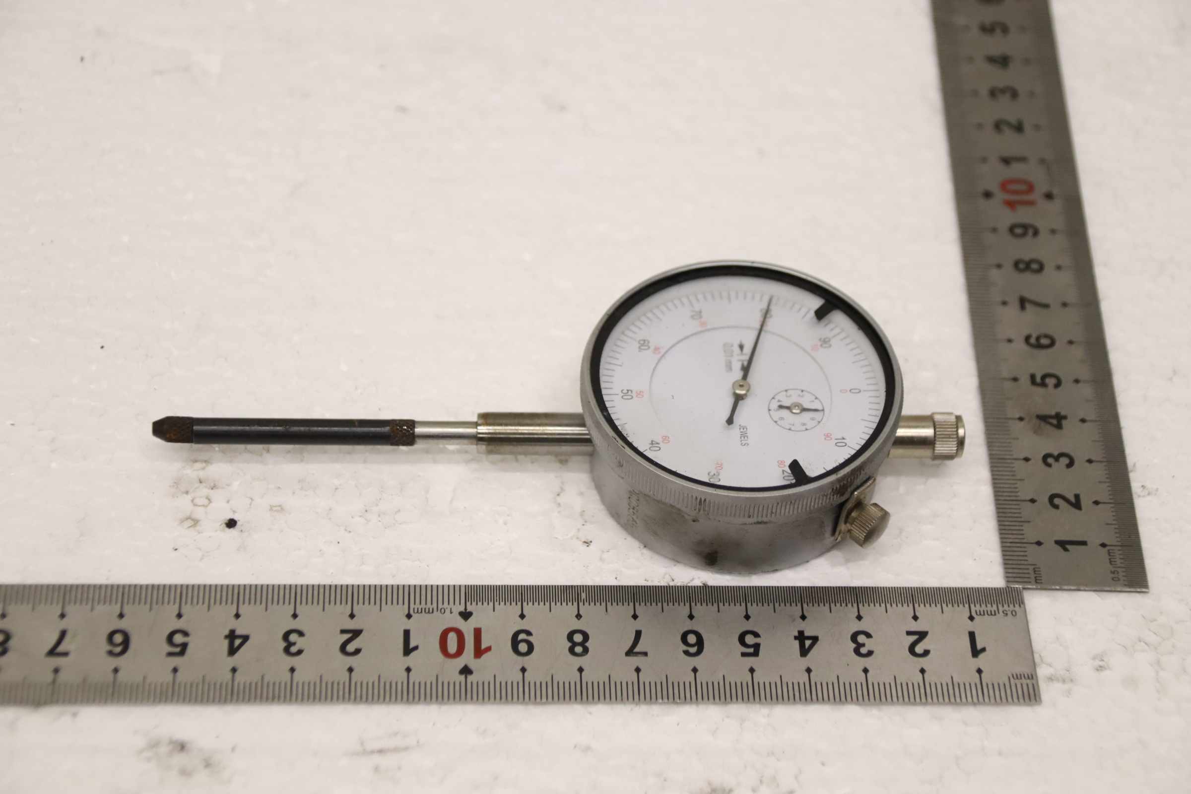 Meßuhr von Jewels - 0-10 mm 0,01 mm – Bild 3