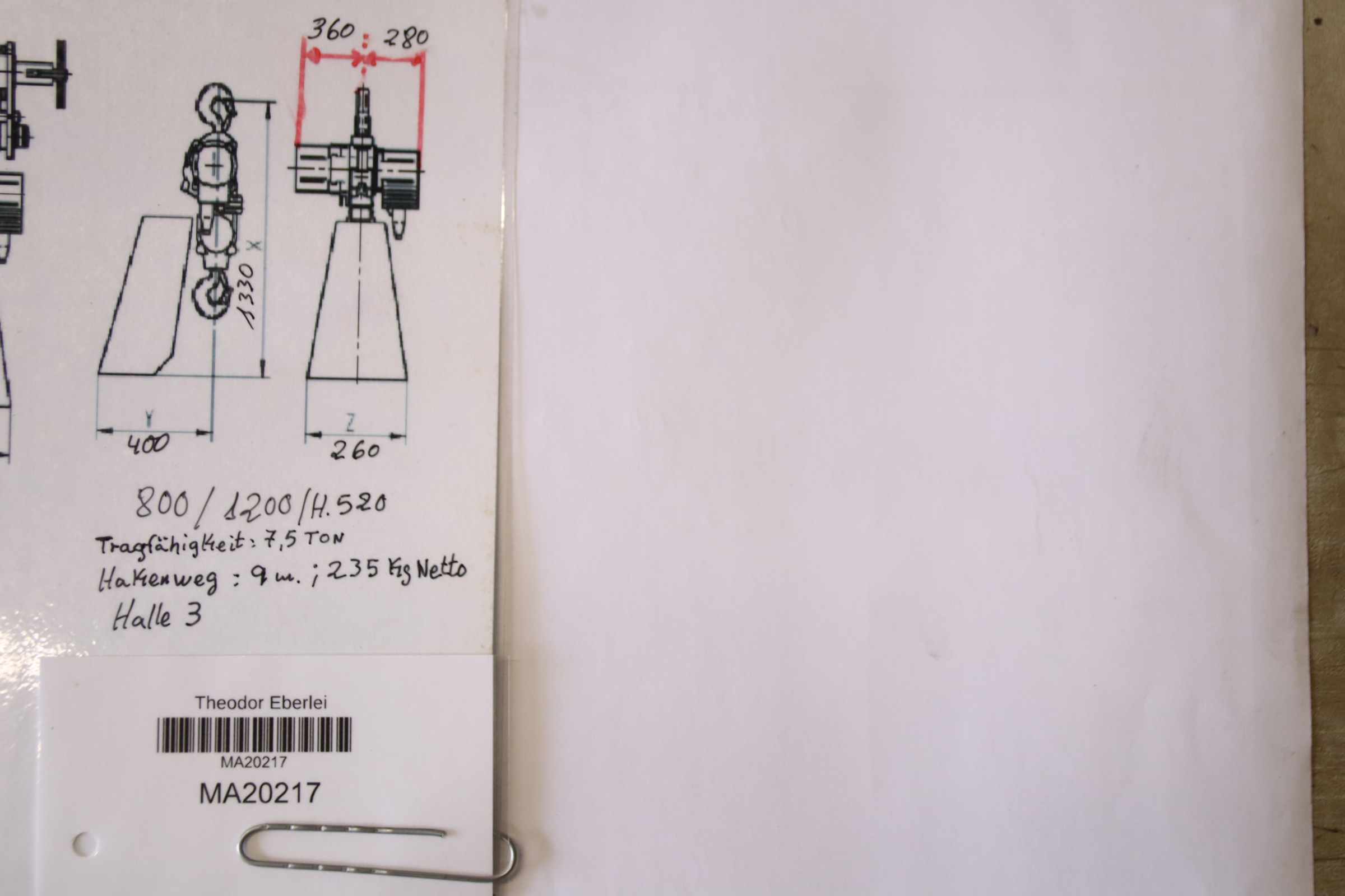 Kettenzug 7500 kg von Yale - CPE 75-1,6 – Bild 12