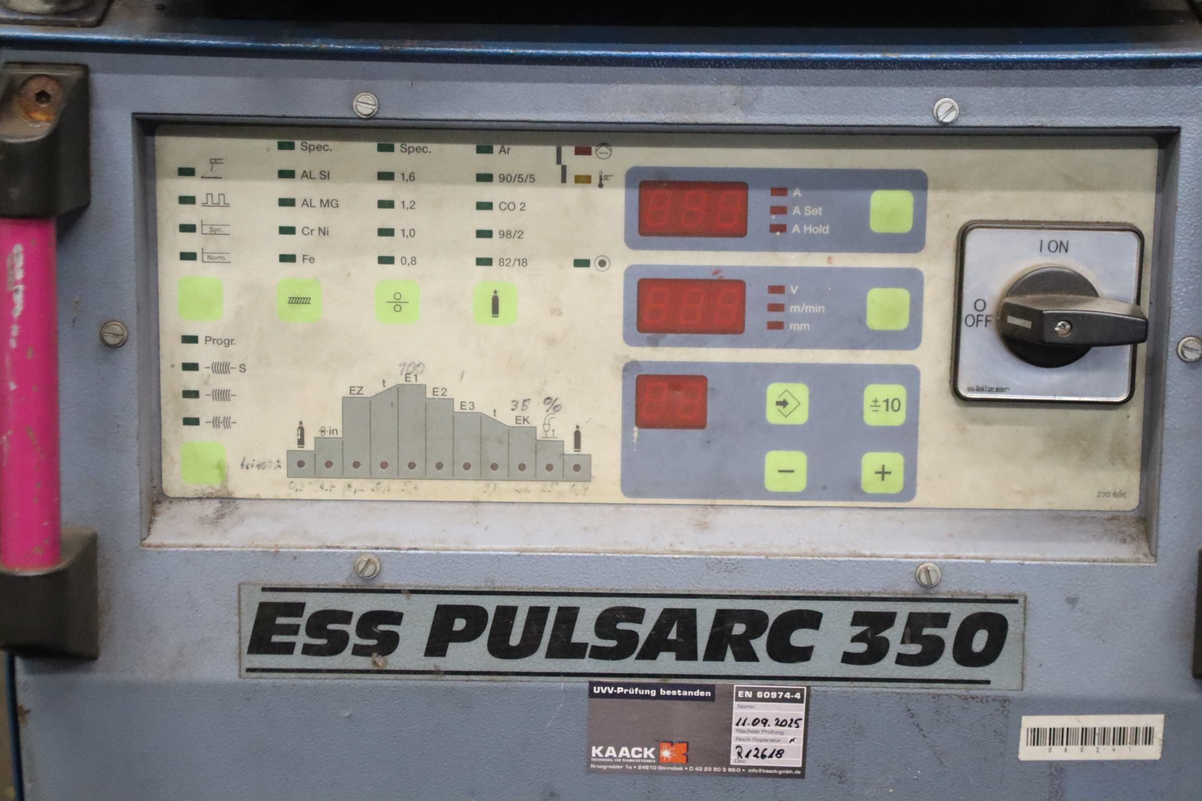 Schutzgasschweißgerät 350 A von ESS - Pulsarc 350 – Bild 10