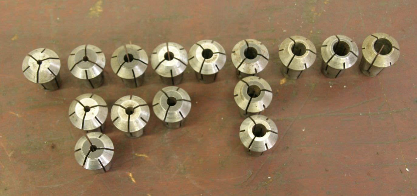 Spannzangenhülsen 15 Stück von Stahl - verschiedene Grössen – Bild 2