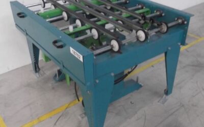 Rollenbahn angetrieben von Grenzebach - mit Hubeinheit